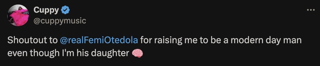 DJ Cuppy praises father for raising her as a 'Modern-Day Man'